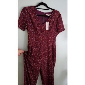 Miami Jumpsuit Maroon Floral M